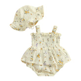 Pudcoco Baby Girl Romper Set