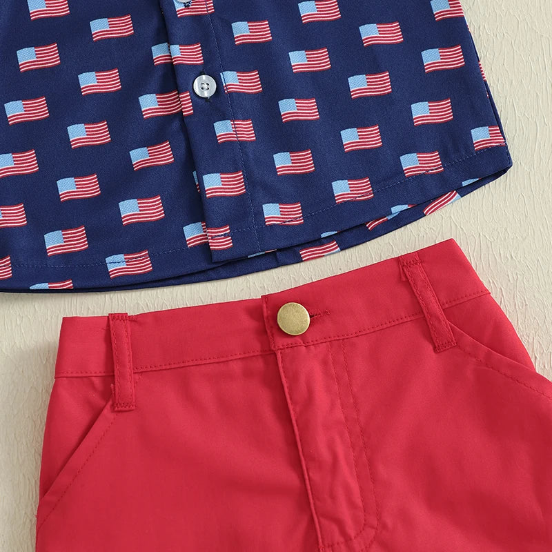 Baby Boy 4th of July Set
