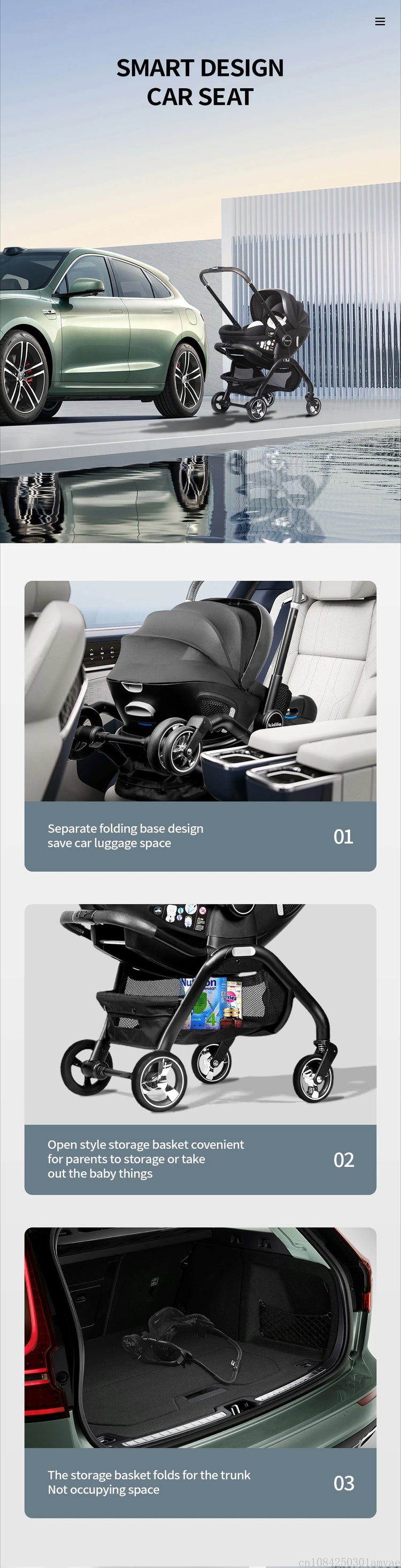 3-in-1 Baby Stroller