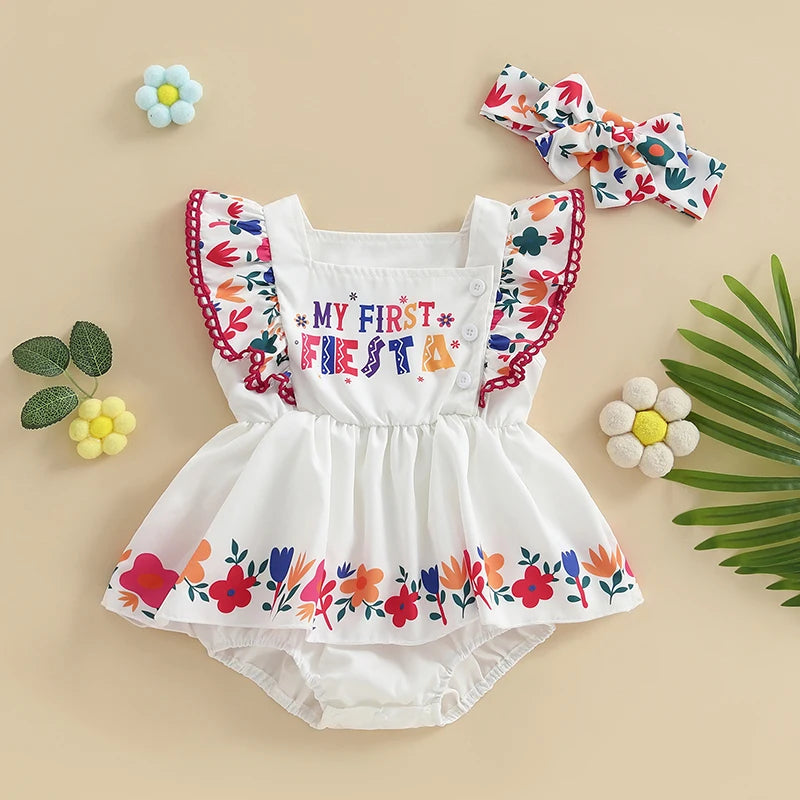 Pudcoco Baby Girl Romper Set