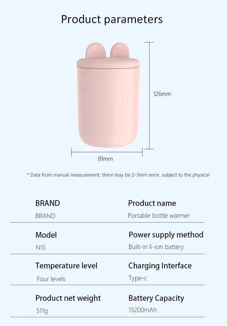 All-in-One USB Baby Bottle Warmer
