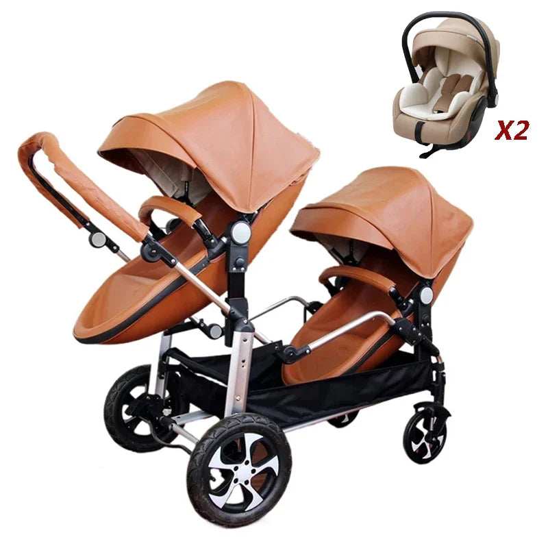 2-in-1 Twin Baby Stroller