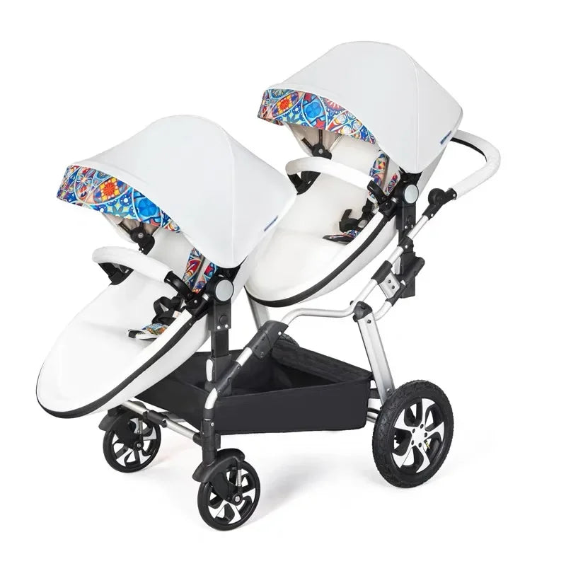 2-in-1 Twin Baby Stroller