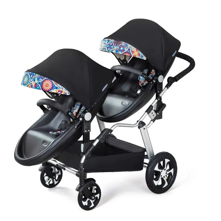 2-in-1 Twin Baby Stroller