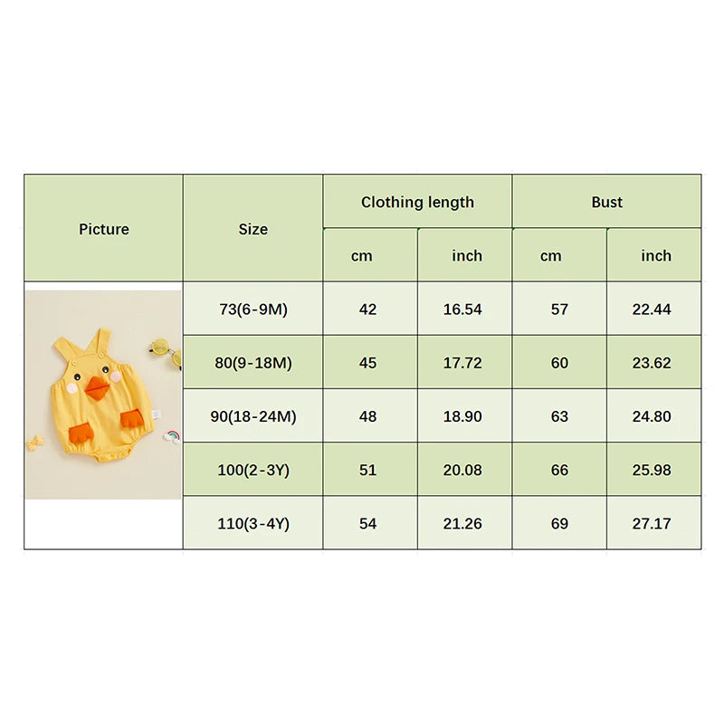 Pudcoco Duck Romper
