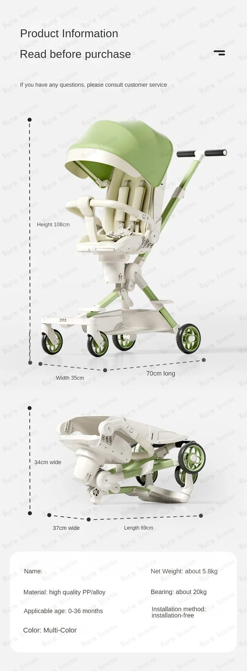 Foldable Baby Stroller