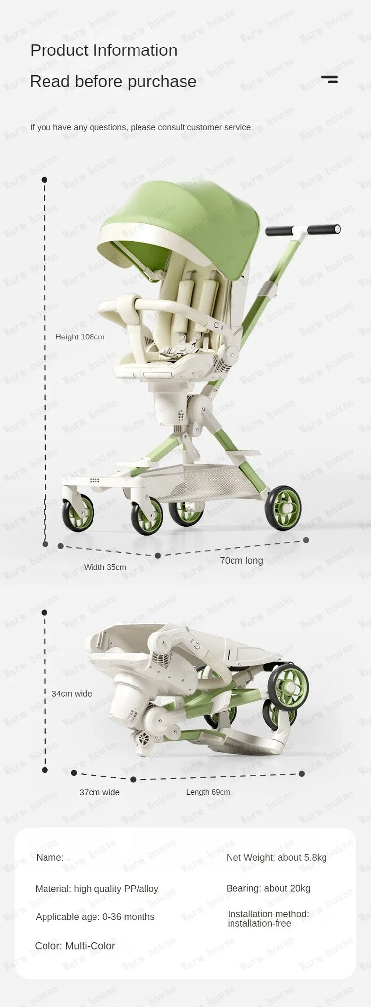 Foldable Baby Stroller