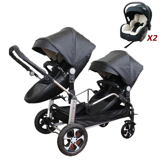 2-in-1 Twin Baby Stroller
