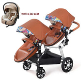2-in-1 Twin Baby Stroller