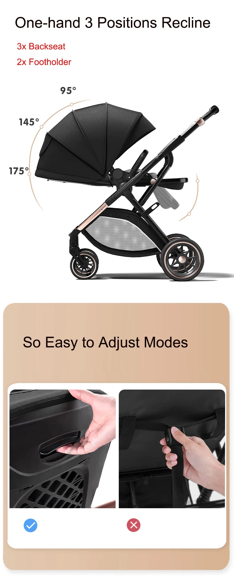 Ergonomic Baby Stroller