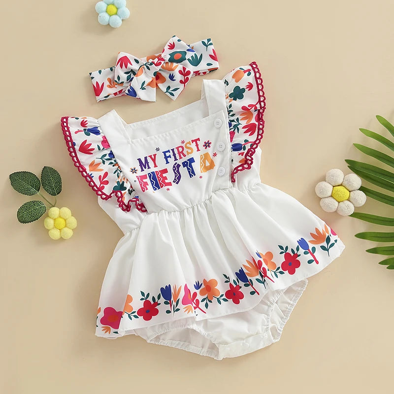 Pudcoco Baby Girl Romper Set