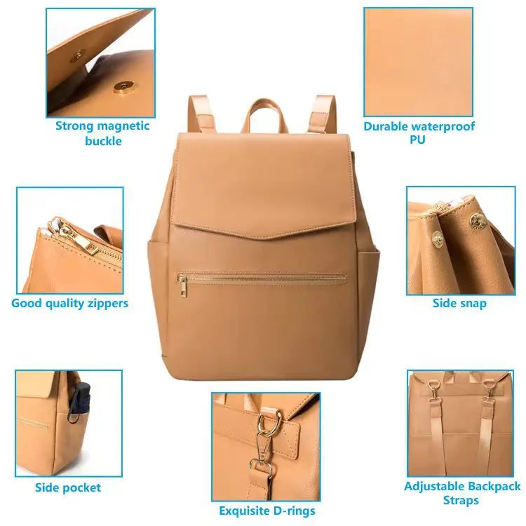 PU Diaper Backpack