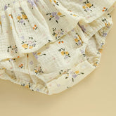 Pudcoco Baby Girl Romper Set