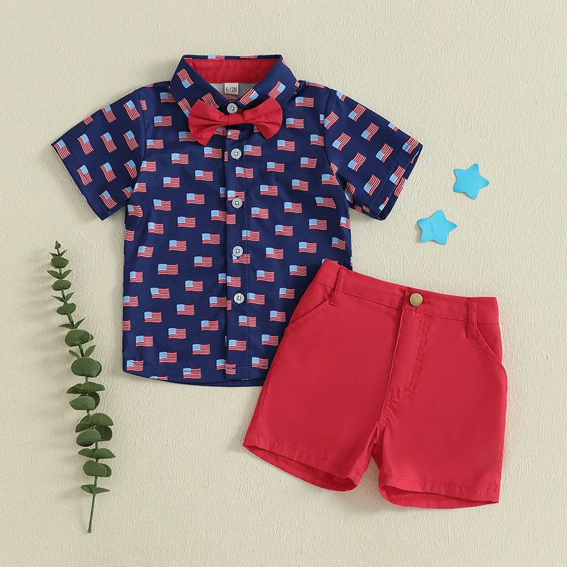 Baby Boy 4th of July Set