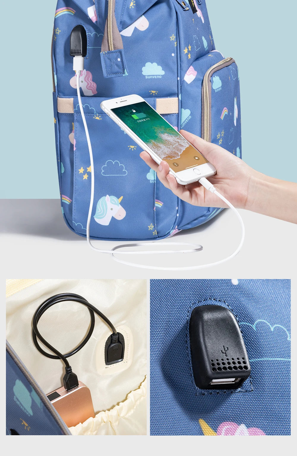 Sunveno Baby Diaper Backpack