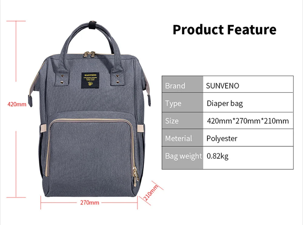 Sunveno Baby Diaper Backpack
