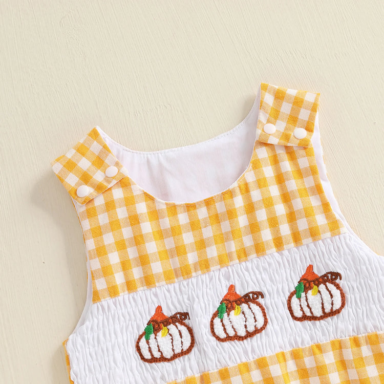 Infant Baby Girl Plaid Romper