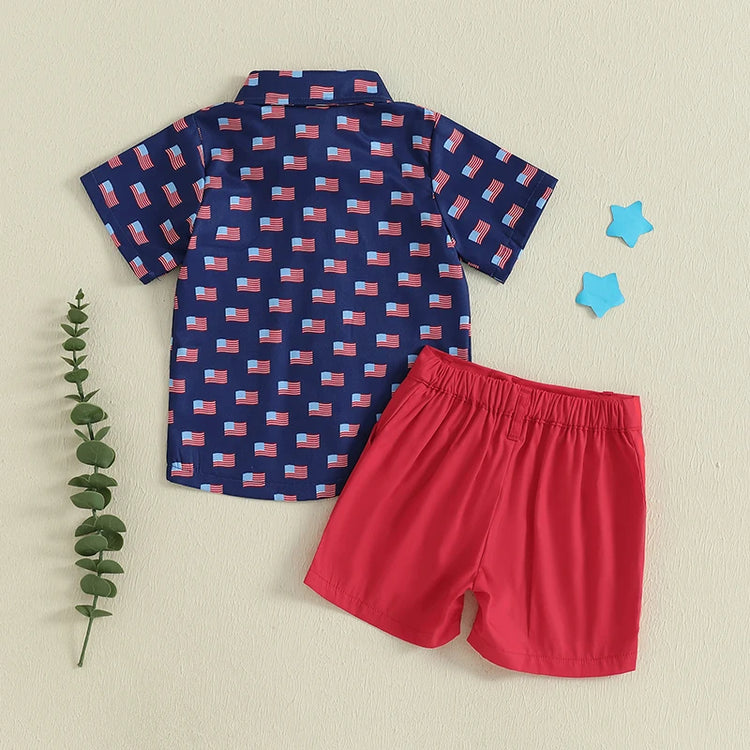 Baby Boy 4th of July Set