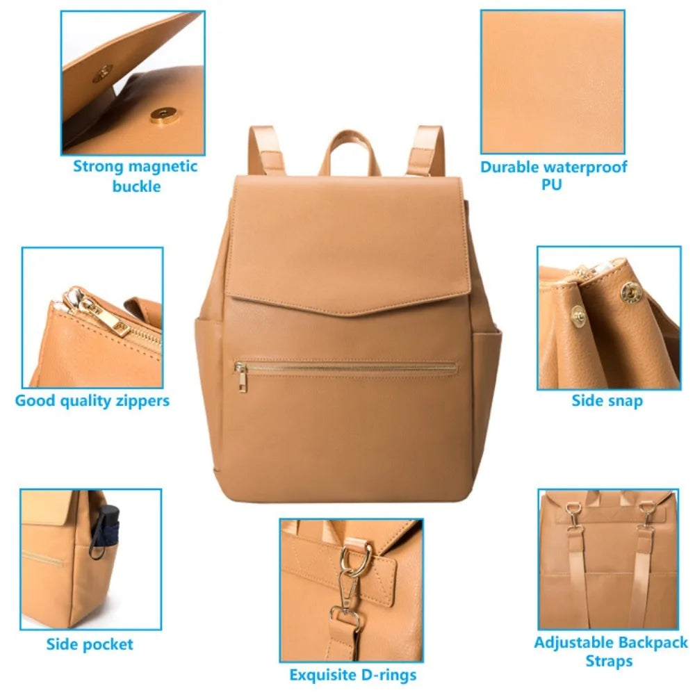 PU Diaper Backpack