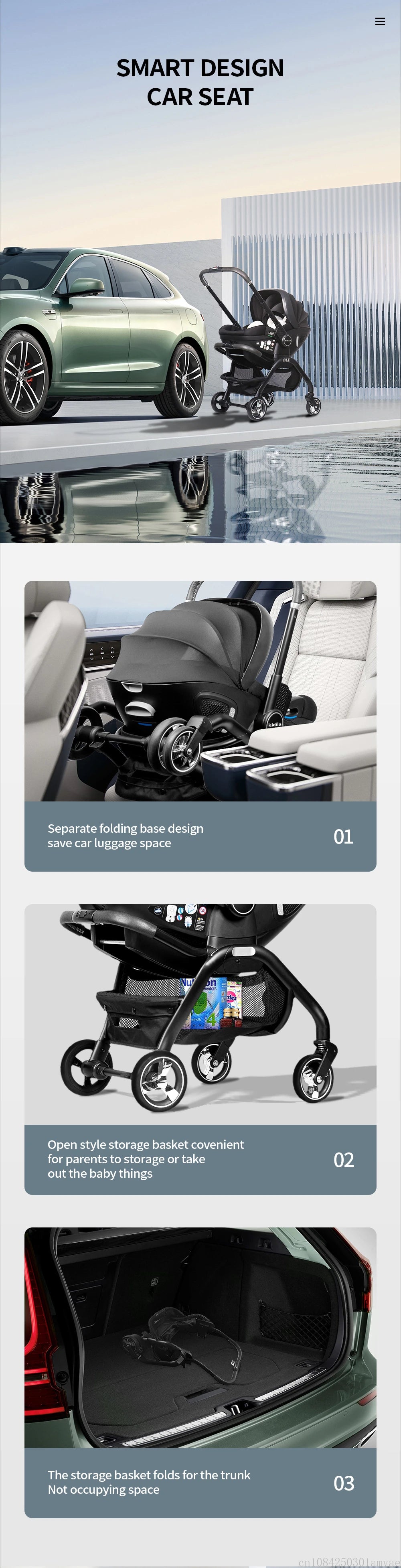 3-in-1 Baby Stroller