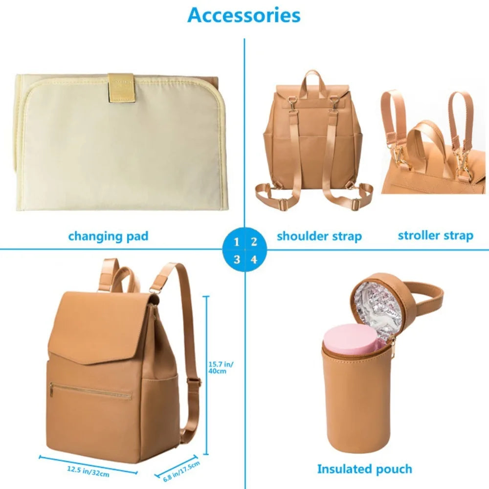PU Diaper Backpack