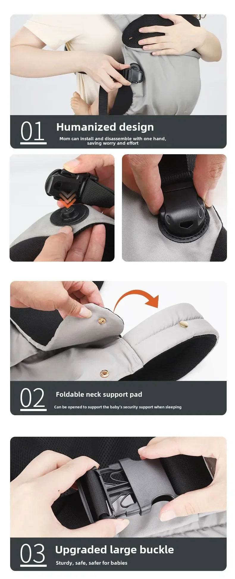 3–36M Baby Carrier Sling Bag