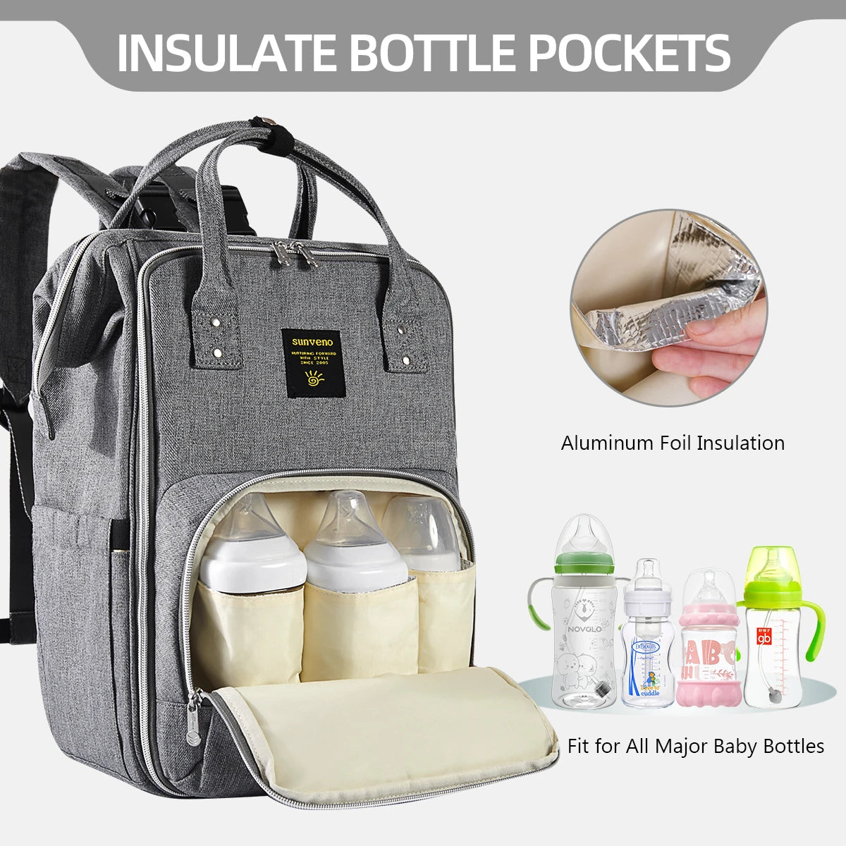 Sunveno Diaper Bag