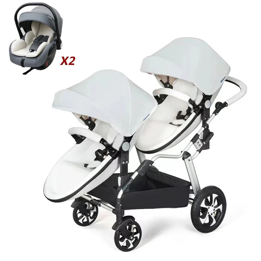 2-in-1 Twin Baby Stroller