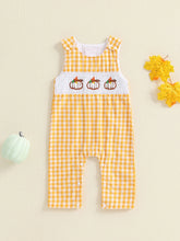 Infant Baby Girl Plaid Romper