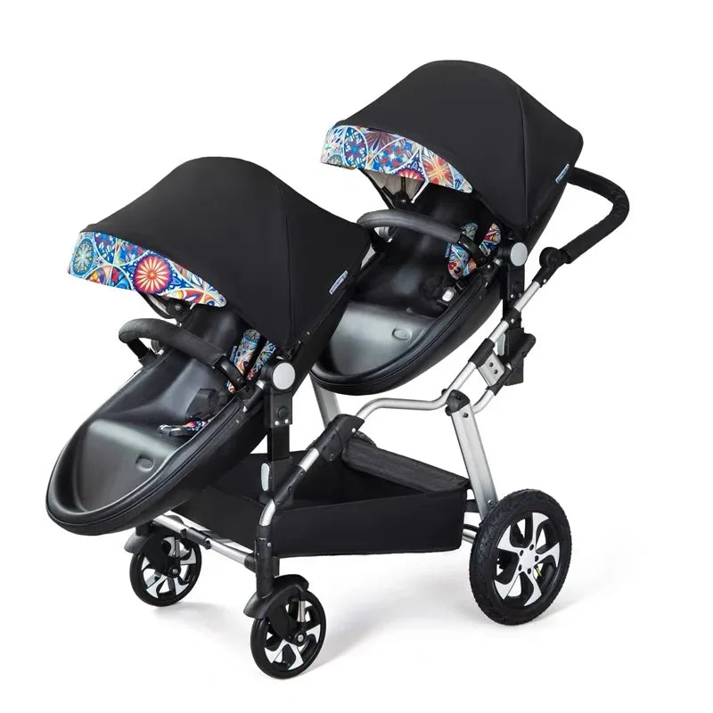 2-in-1 Twin Baby Stroller