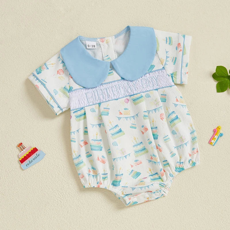 Pudcoco Baby Boy Romper 