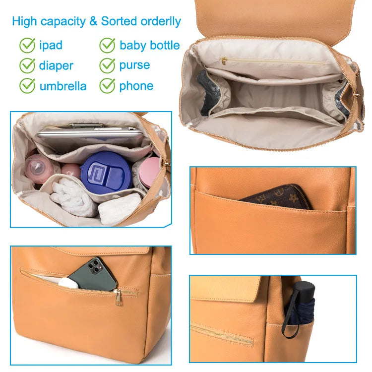 PU Diaper Backpack