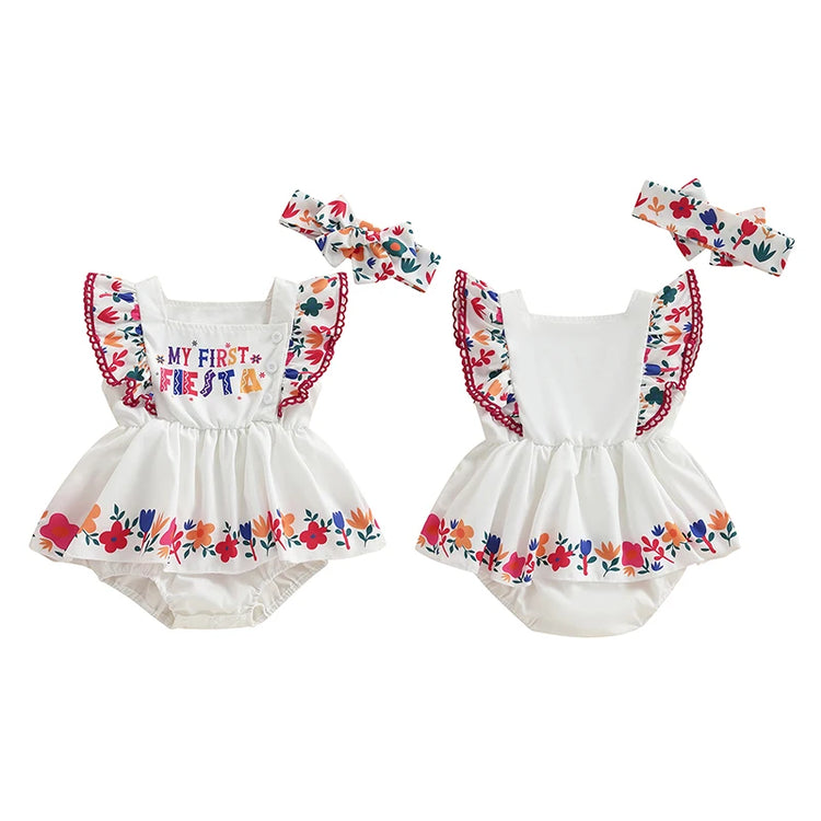 Pudcoco Baby Girl Romper Set