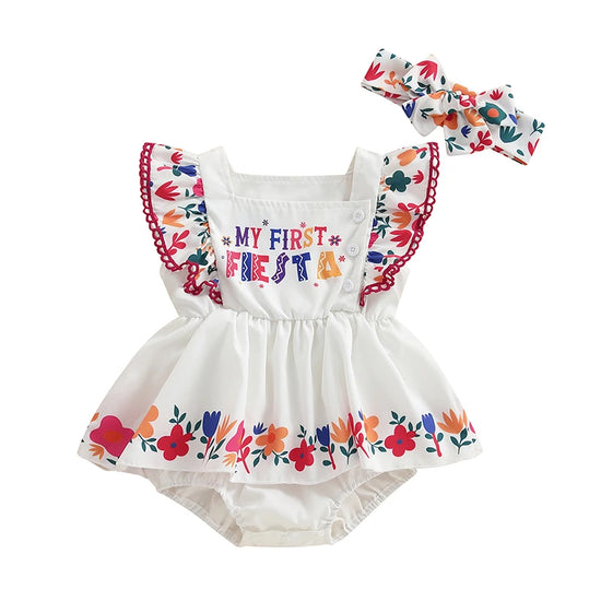 Pudcoco Baby Girl Romper Set
