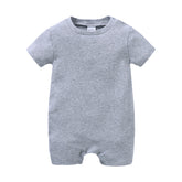 Kavkas Baby Romper – Soft Cotton Infant Jumpsuit Outfit in grey, perfect for comfort and easy dressing.