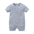 Kavkas Baby Romper – Soft Cotton Infant Jumpsuit Outfit in grey, perfect for comfort and easy dressing.