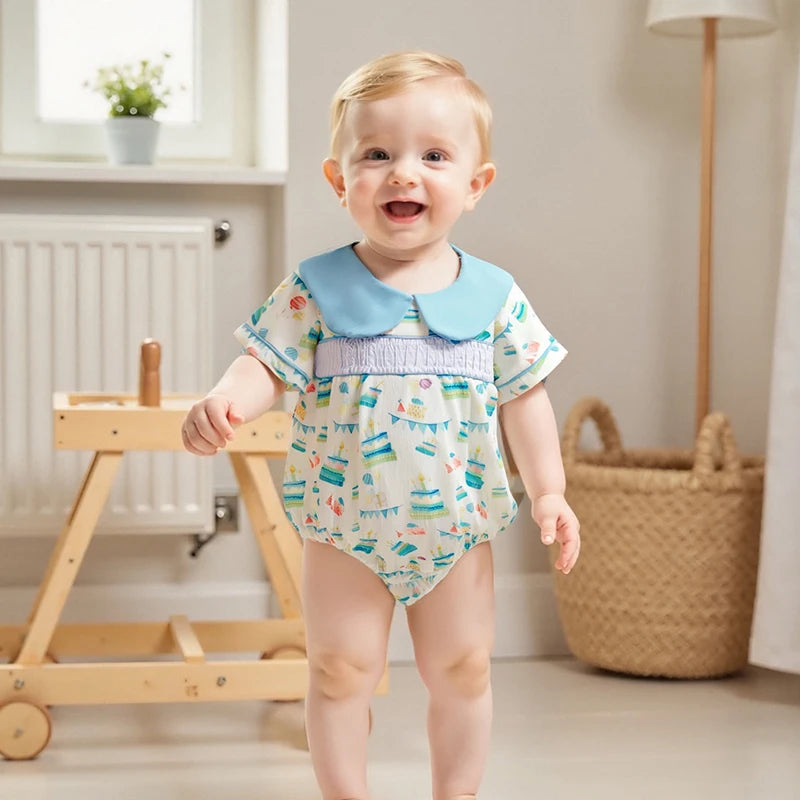 Pudcoco Baby Boy Romper 