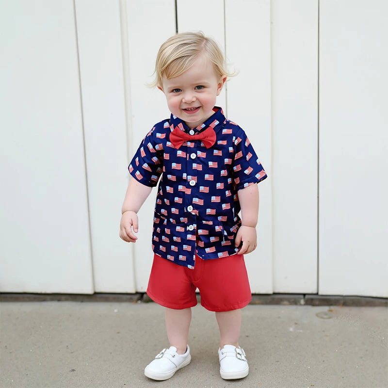 Baby Boy 4th of July Set