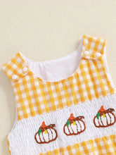 Infant Baby Girl Plaid Romper